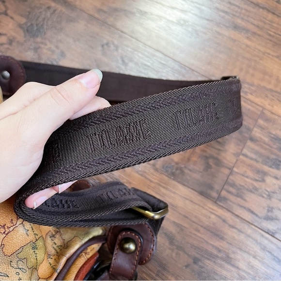 Alviero Martini • 1 Classe map purse Geo Classic shoulder bag crossbody leather - Picture 7 of 13